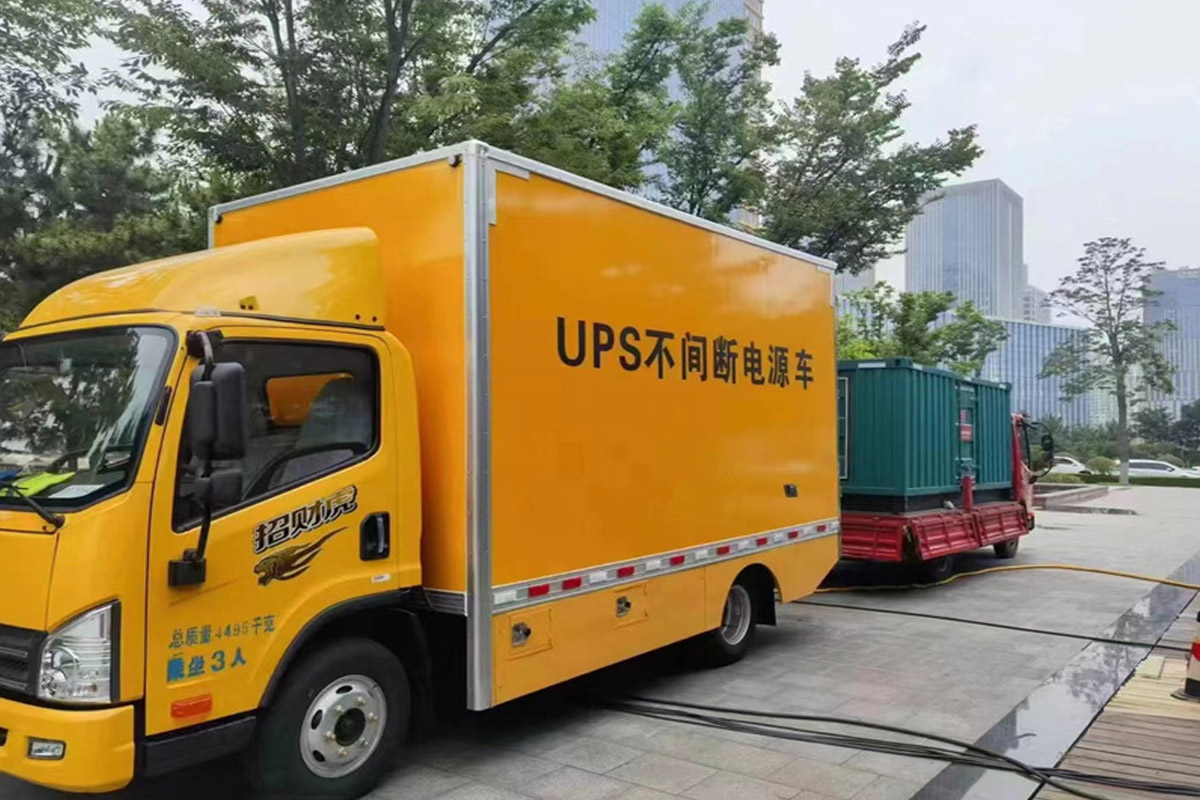 清江浦发电机租赁施工现场