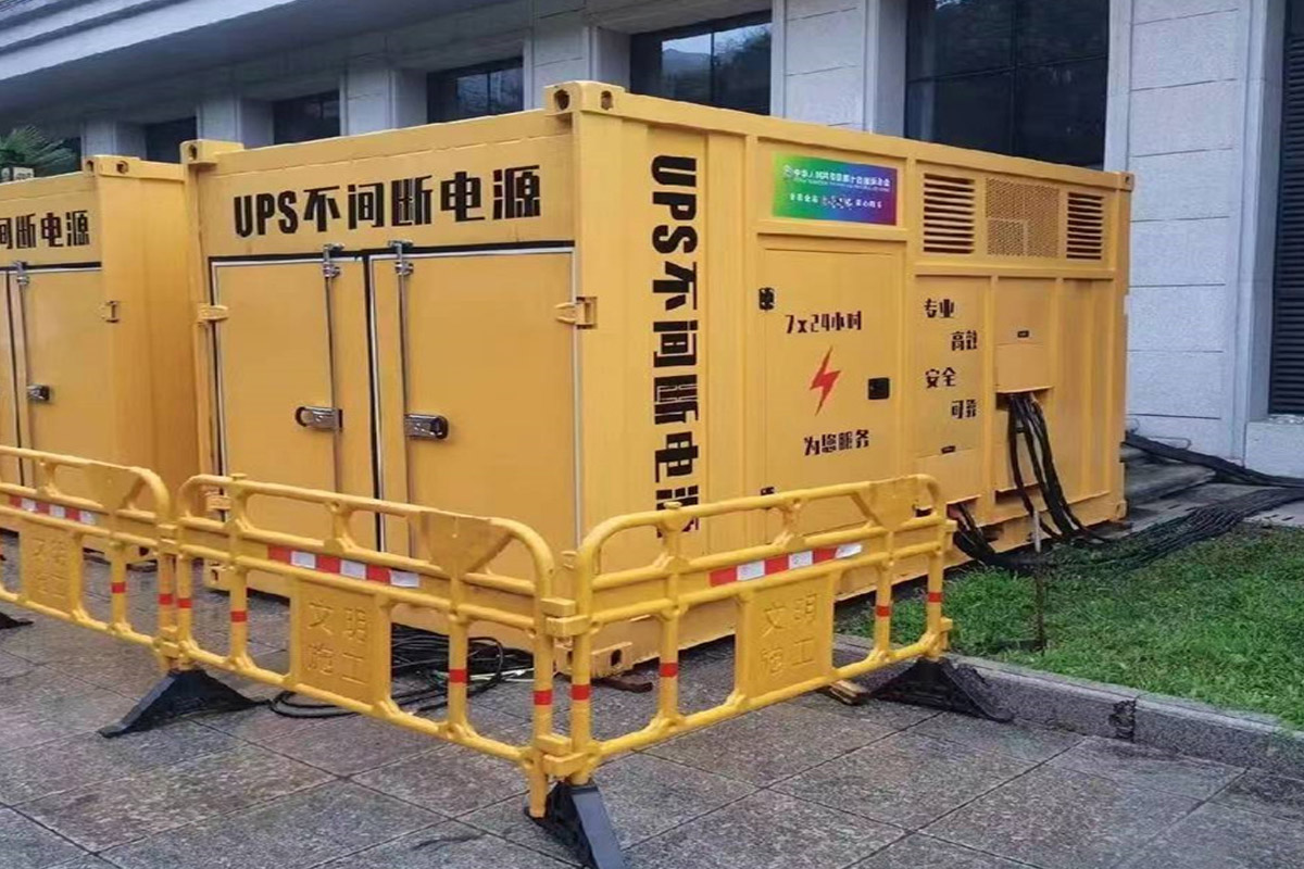清江浦发电机租赁施工现场
